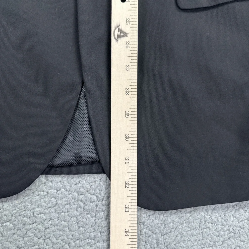 Giorgio Fiorelli Blazer Men 40R Black‎ Superlux Super Fine 150 Dual Vent Jacket